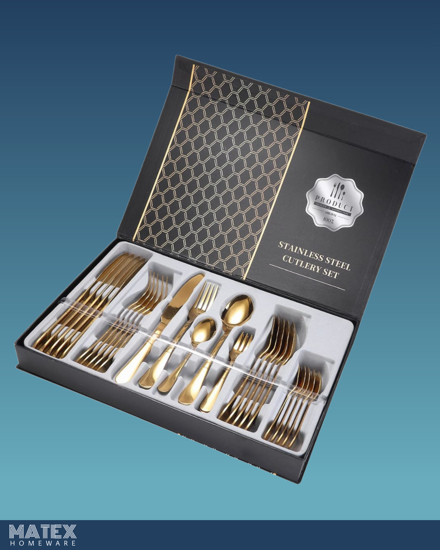 30pcs Stainless Steel Cutlery Tableware Set