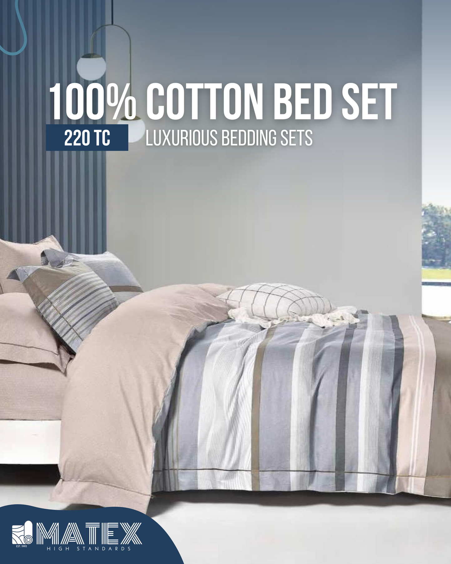 Woody Bed Set 100% Cotton 220TC