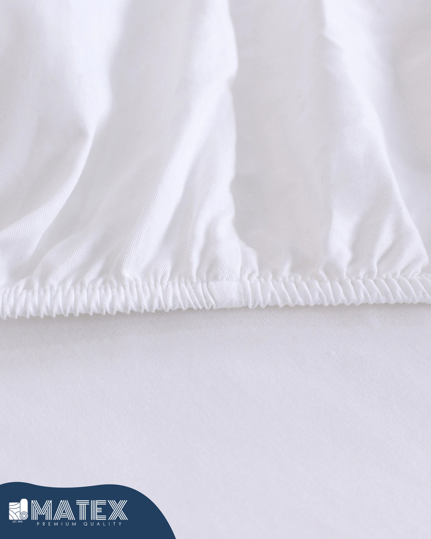 White Cotton Fitted Sheets 180TC