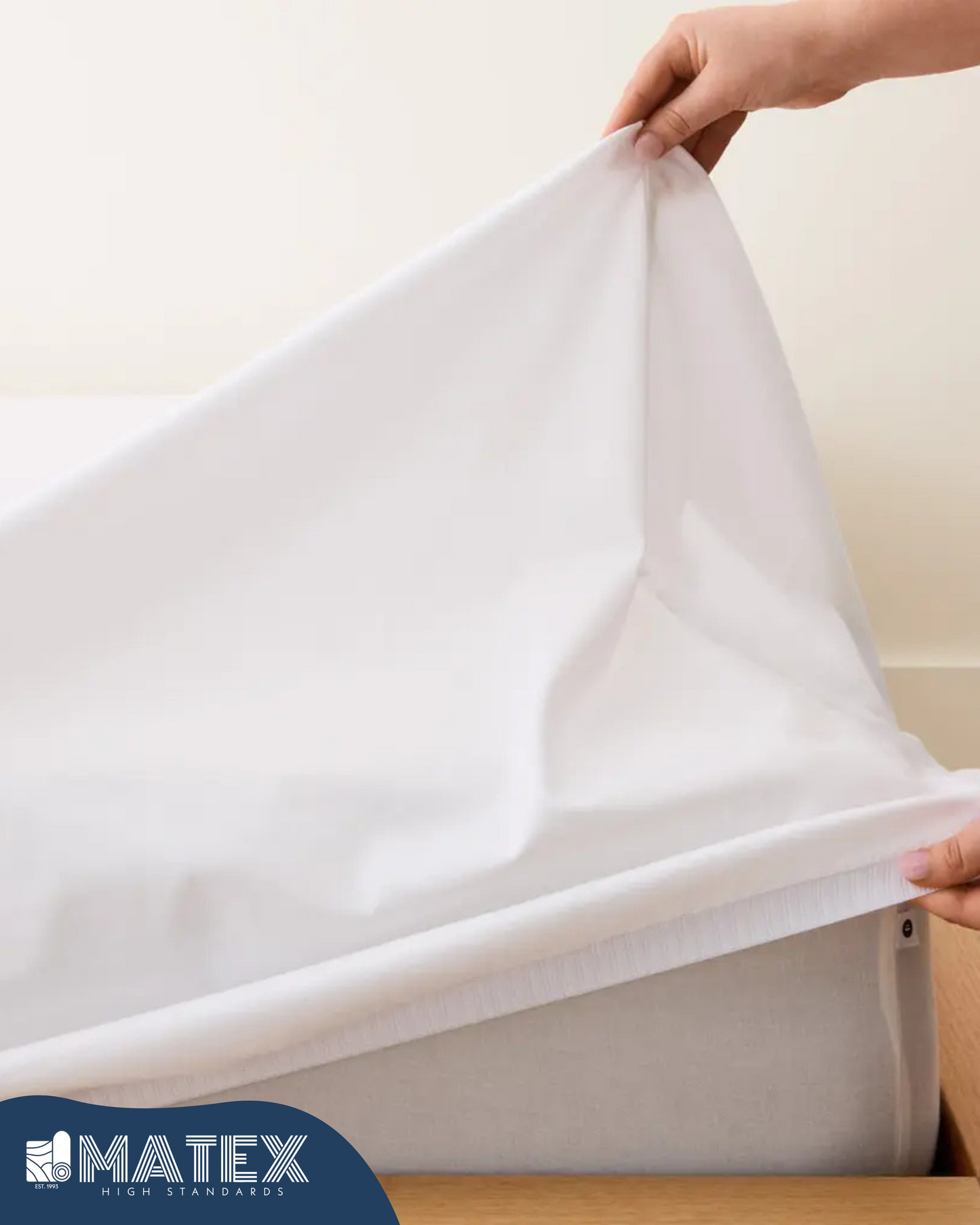 White Full Bed Set Cotton 180TC