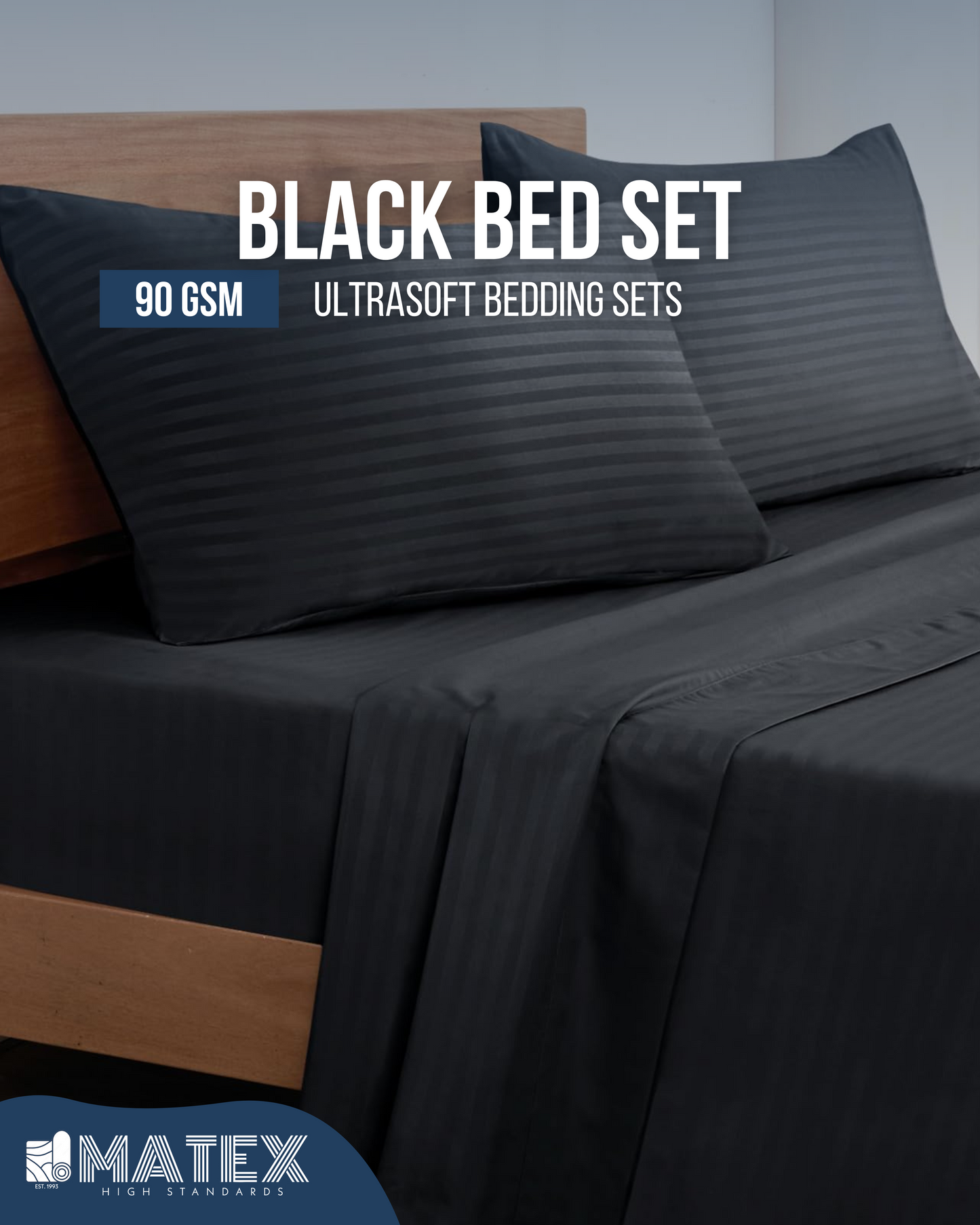 Black UltraSoft Bed Set