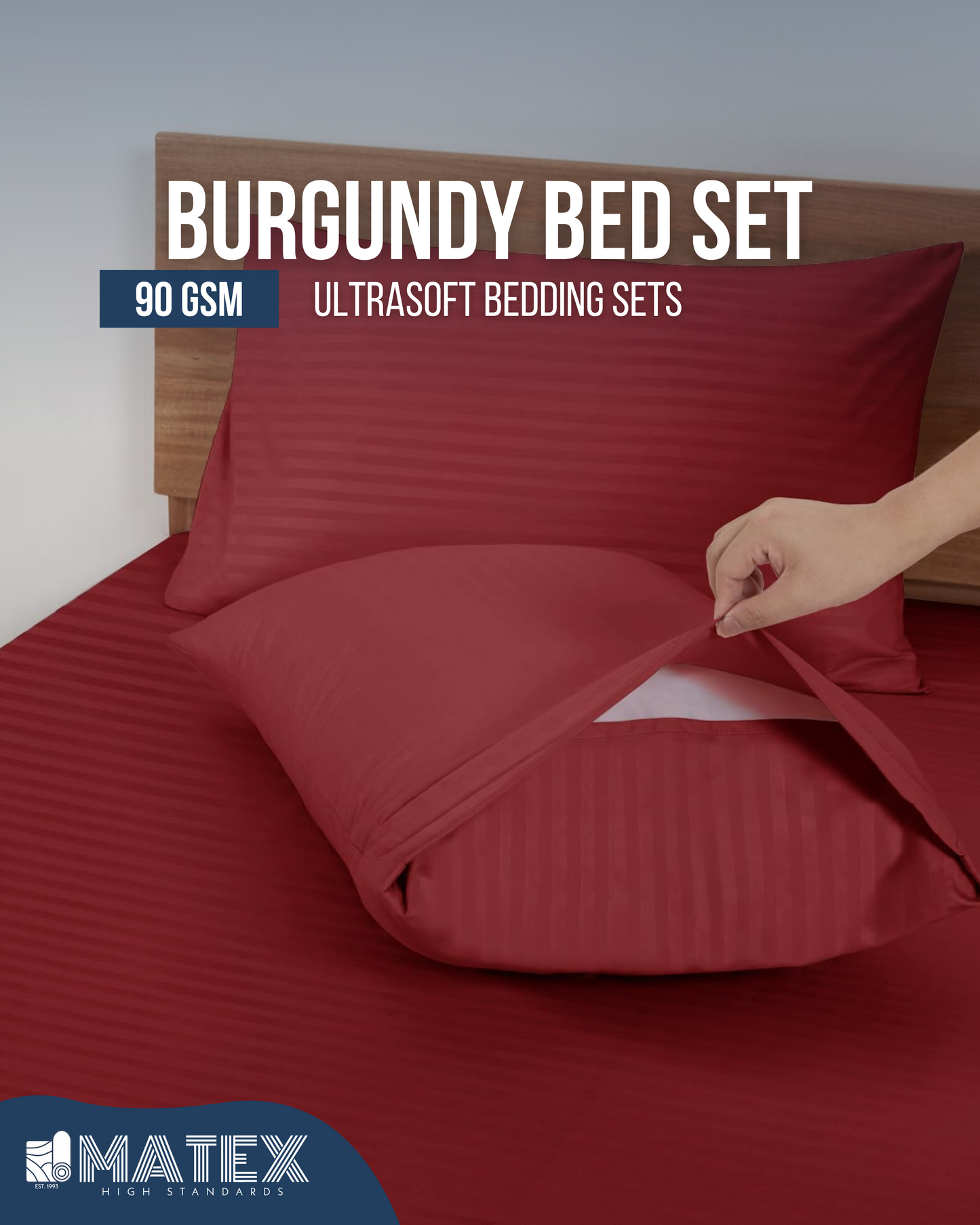 Burgundy Bed Set