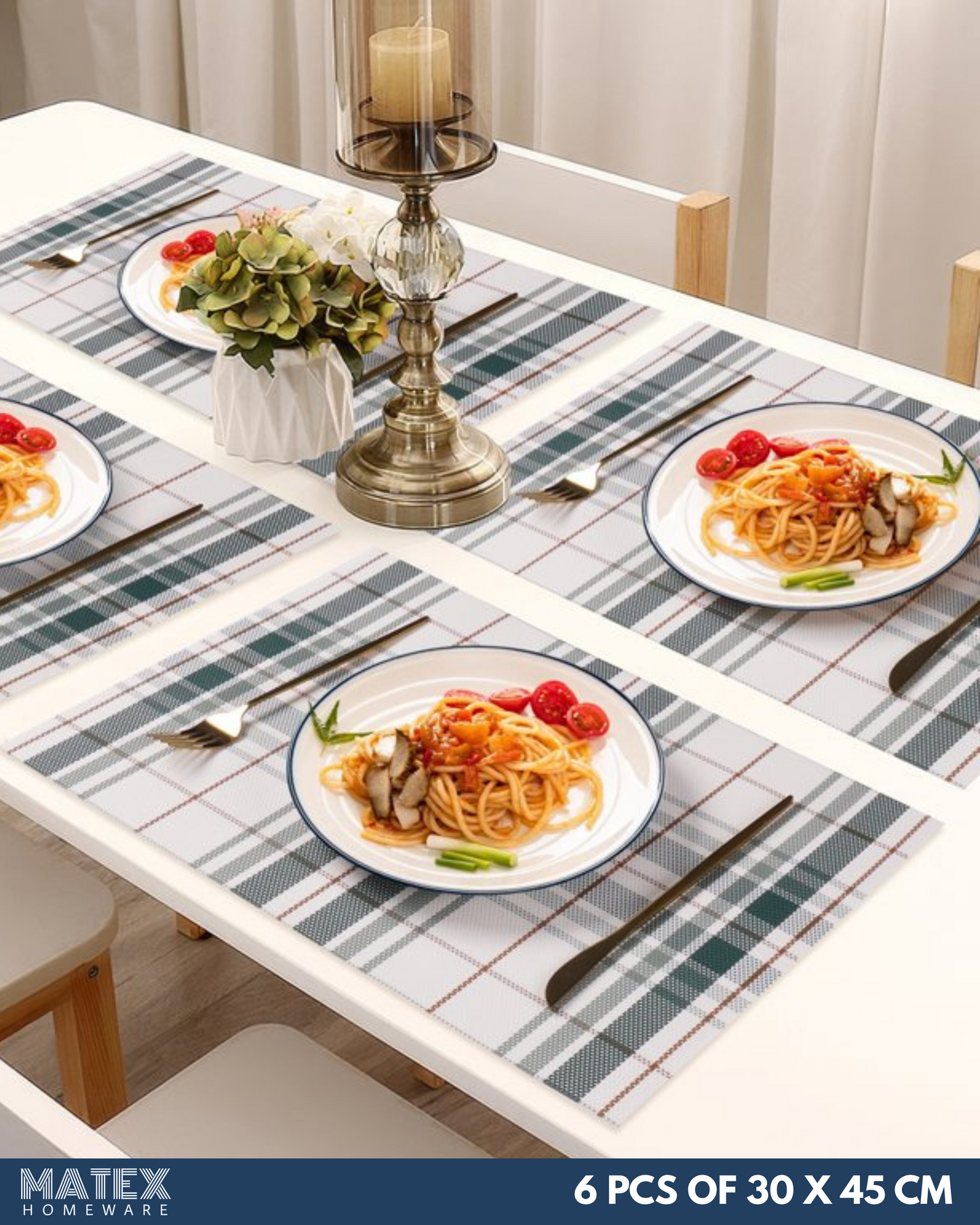 Luxurious Place Mats 6pcs for Table