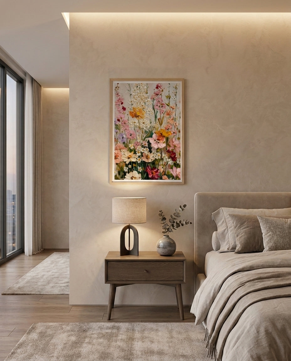 Wood Framed Wall Art – Whispering Wildflowers