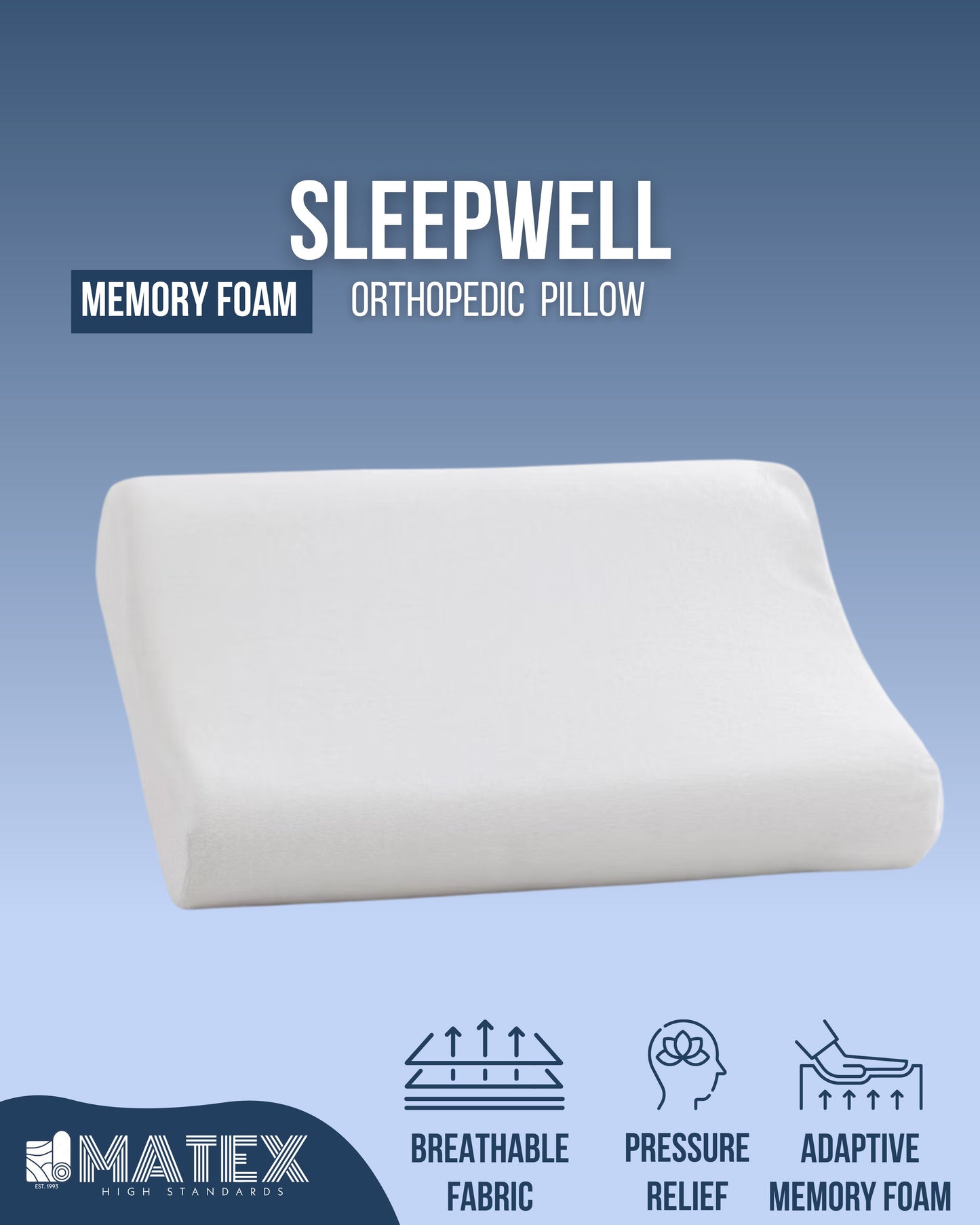 SleepWell Memory Foam Pillow