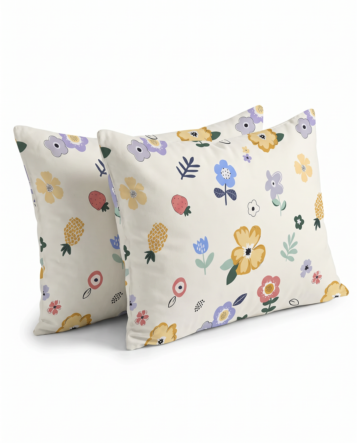 Bloomy Cotton Pillow Case (2pcs)