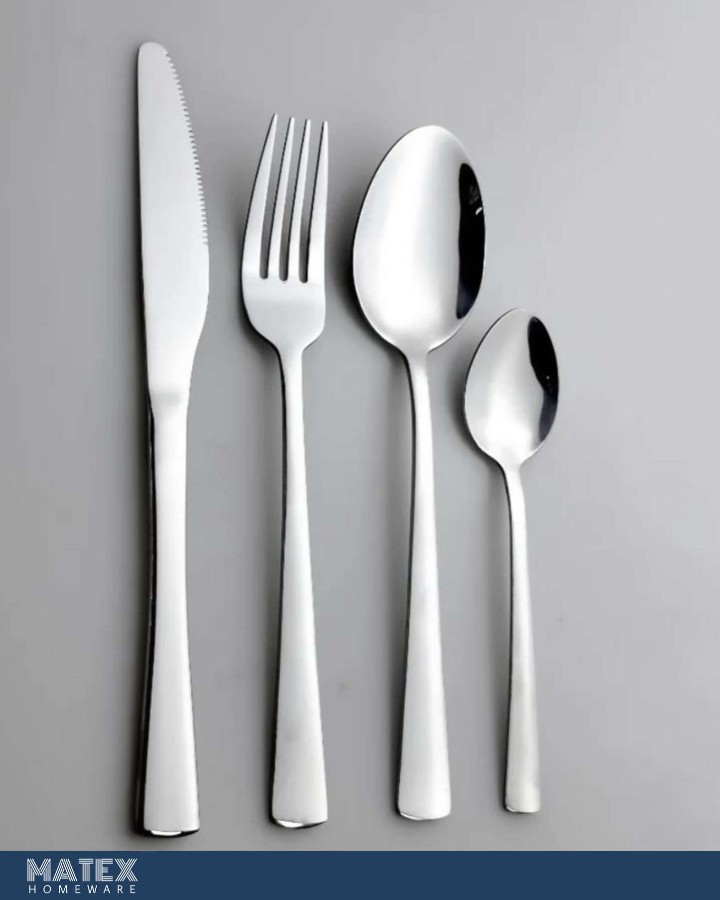 Silver Stainless Steel Cutlery Set 16 Pcs