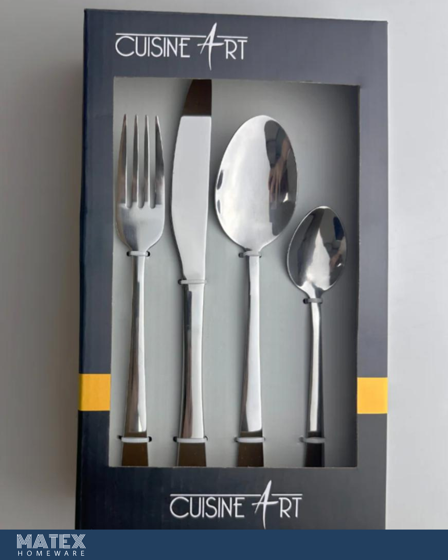 16 Piece Stainless Steel Cutlery Set, Silver