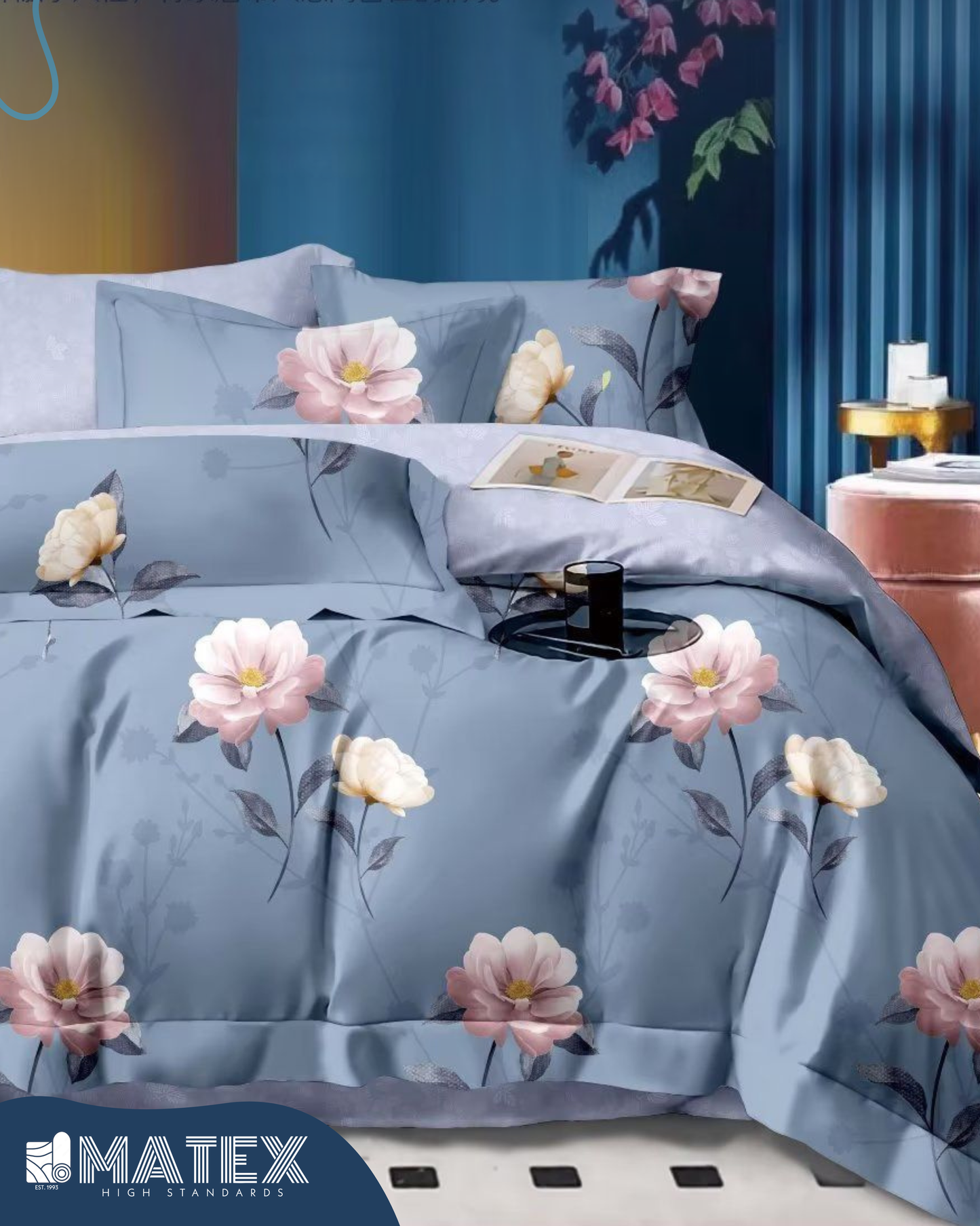 BlueFlower Ultra Premium Full Bed set