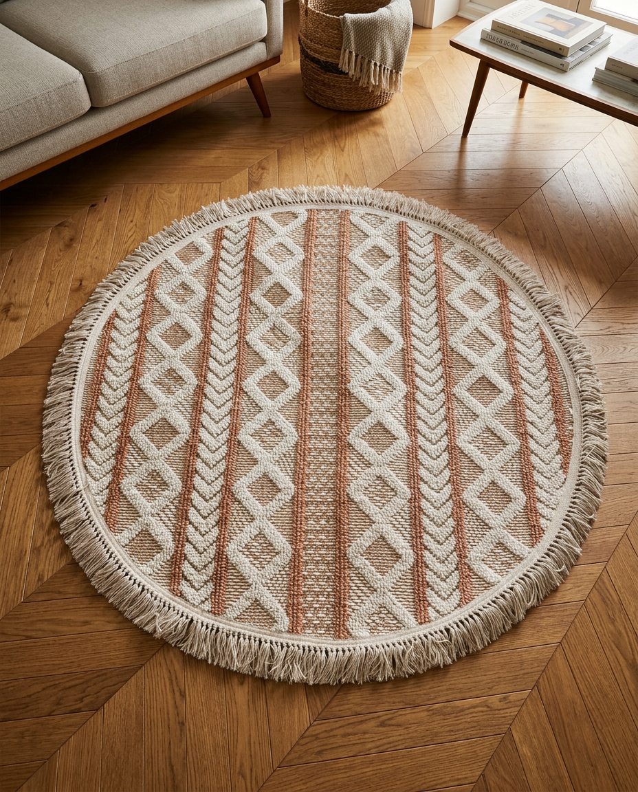 Marrakesh Terra Round Rug 120cm