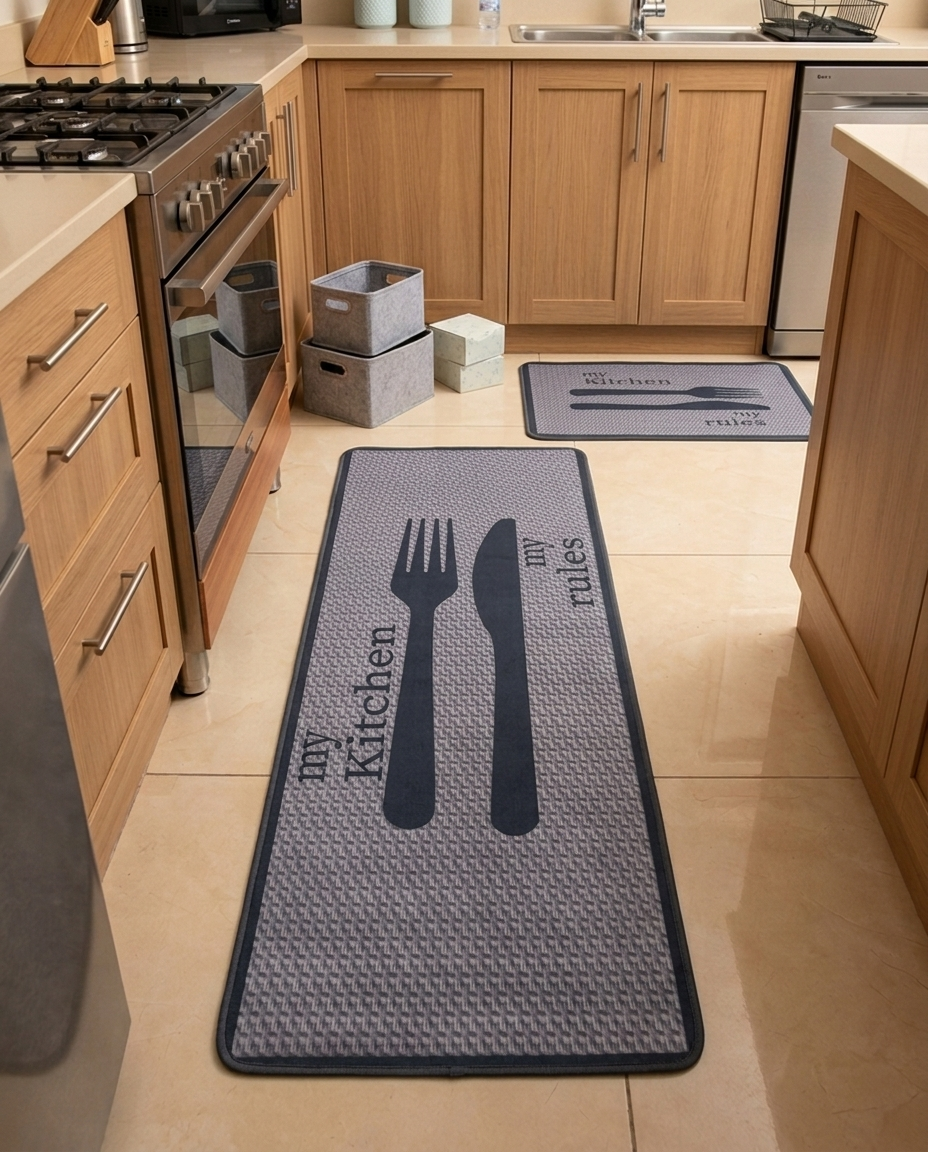Kitchen Rules Rug Set (2pcs)