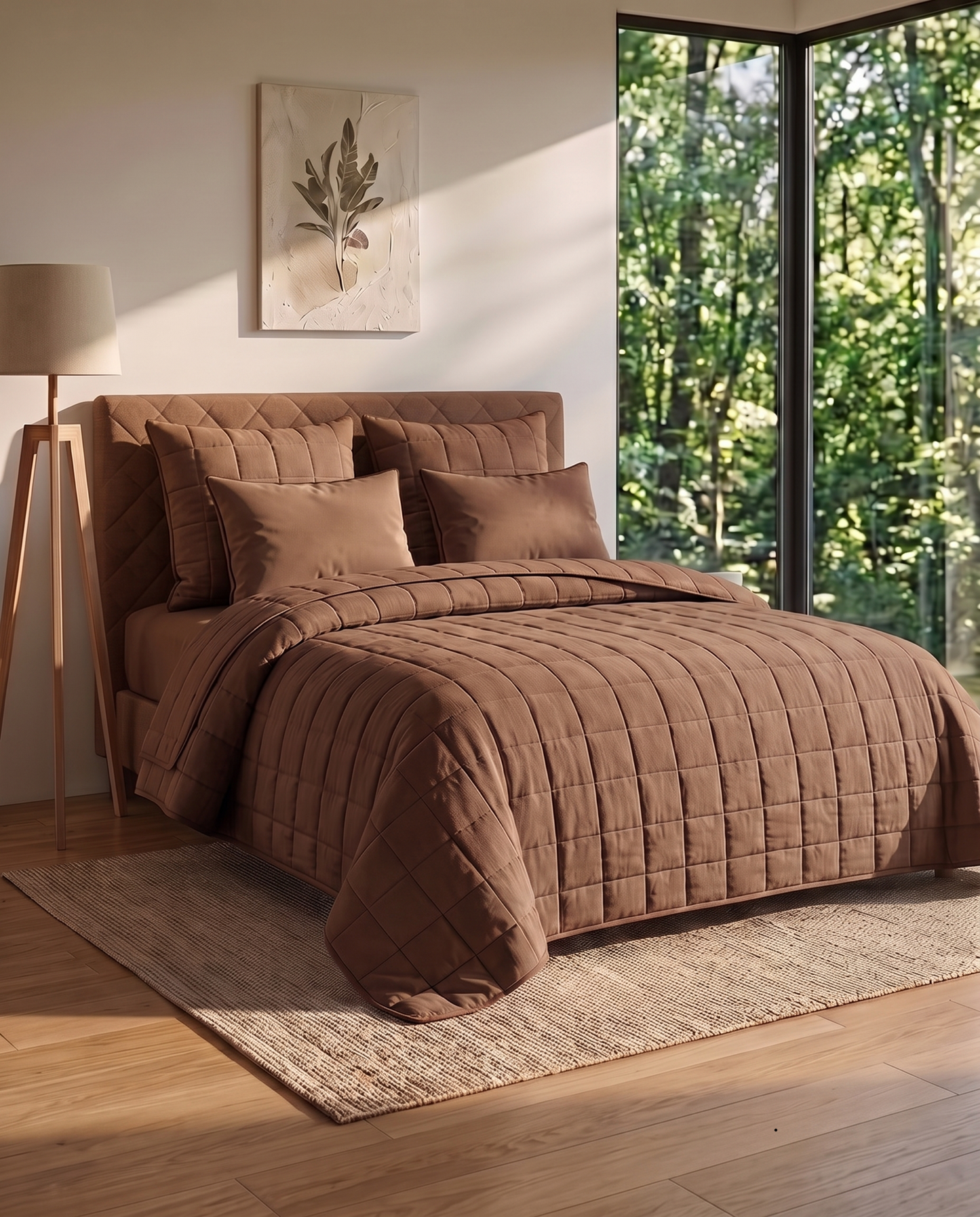 SoftBlend Coverlet – Mocha (Full Set)