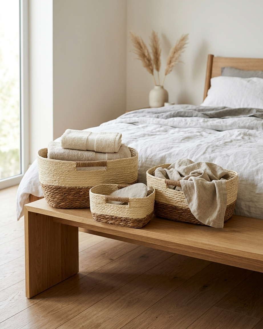 Woven Classy Basket Set Storage