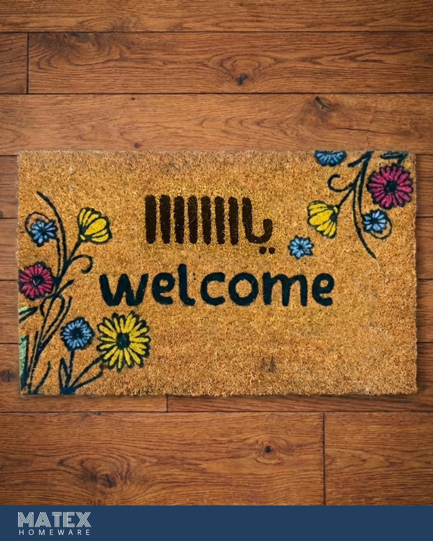 Indian Entrance Rugs Writings 45x75 cm - B