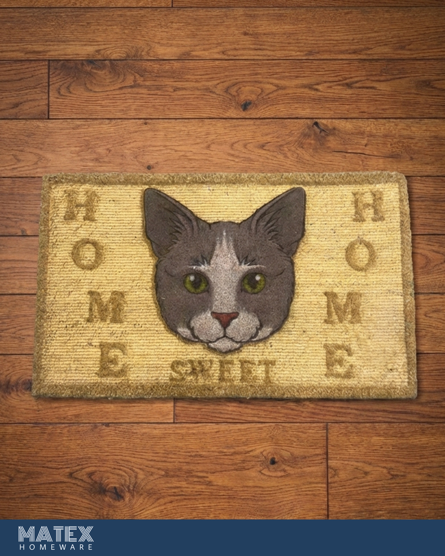 Home Sweet Home Cat Welcome Rug 45x75 cm
