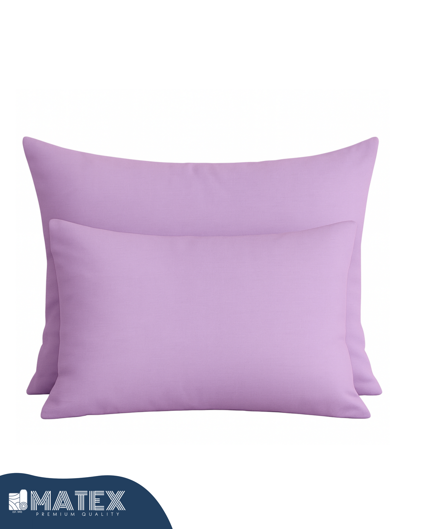 Lavender Cotton Pillow Case - Envelope Enclosure - 2 Pack