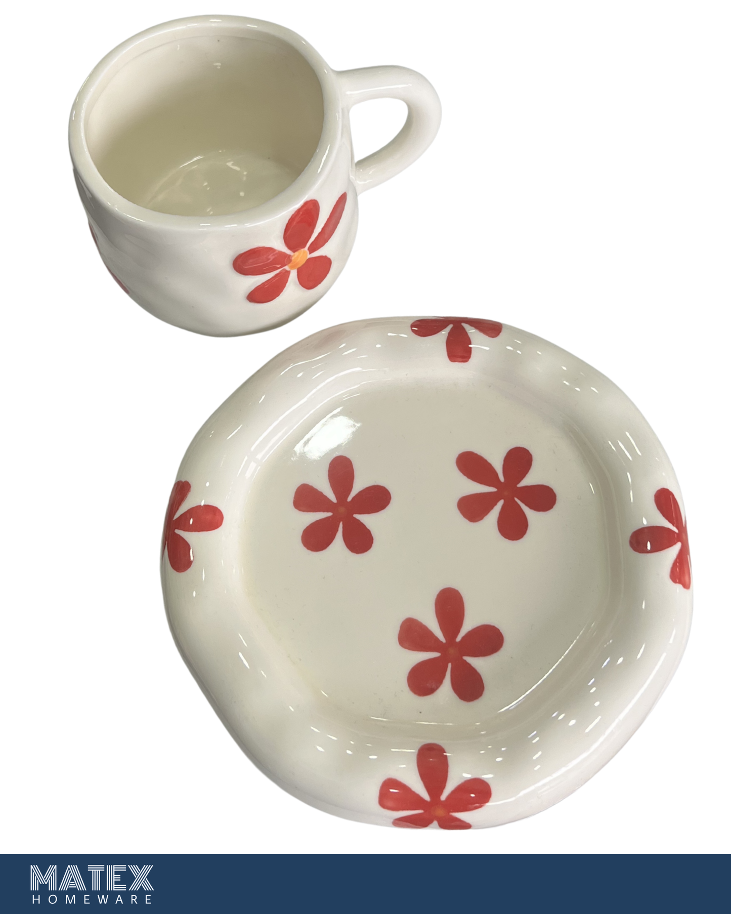 Cherry Bloom Mug & Saucer Set
