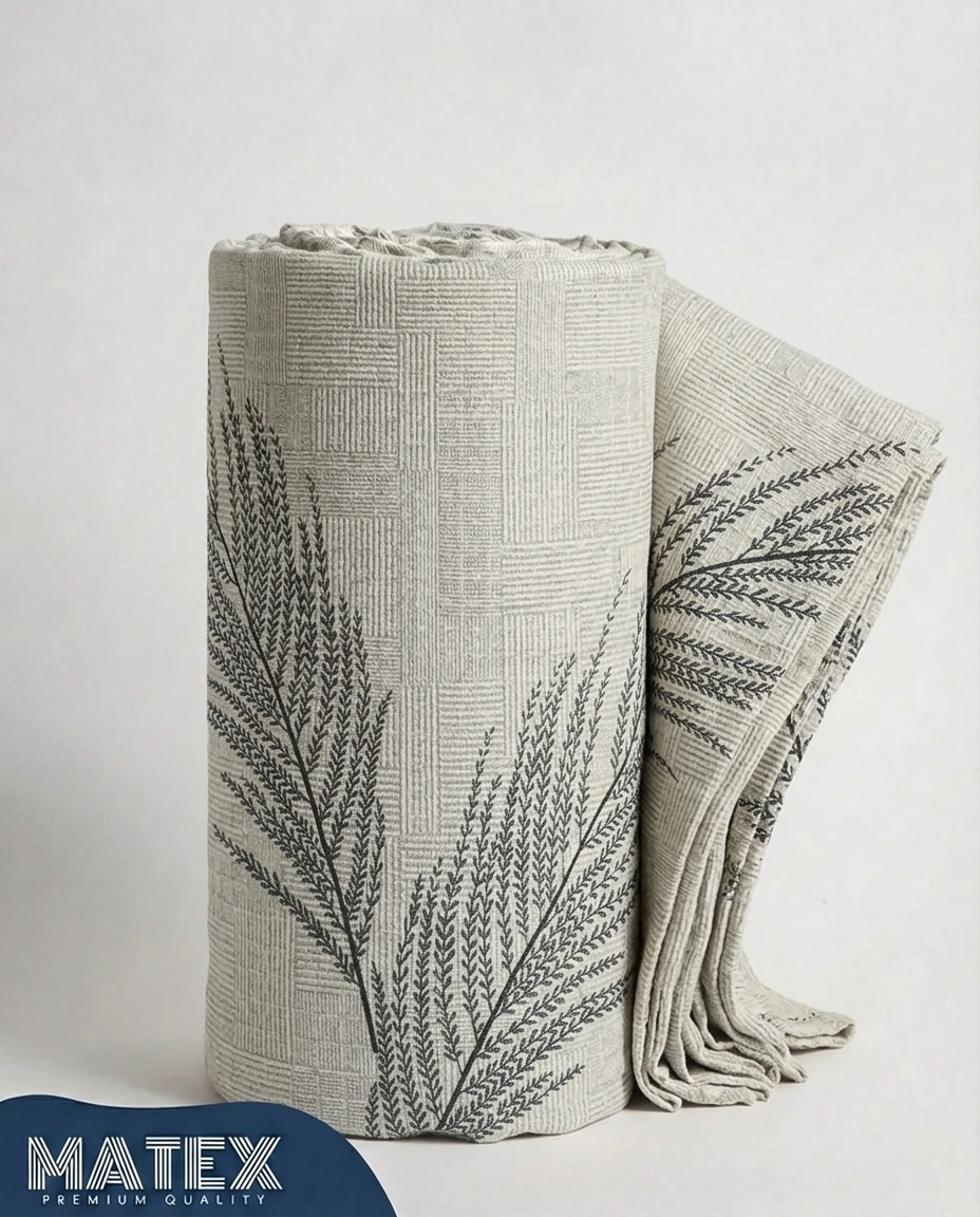 Willow Fern Cotton Piqué Blanket