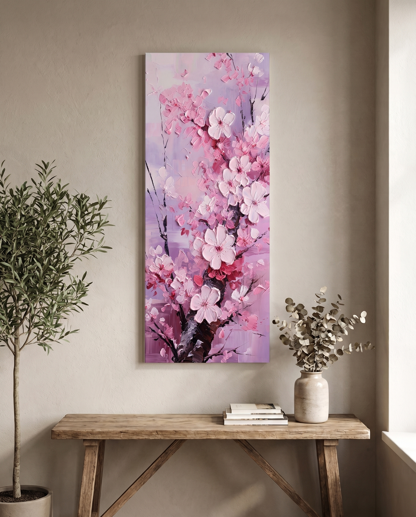 (Pre-Order: 10 days) Sakura Blush — Panoramic Canvas