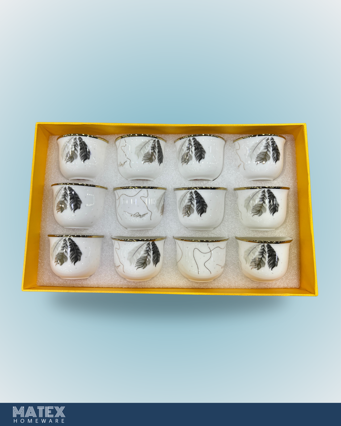 12 PCS cup coffee ceramic pattern