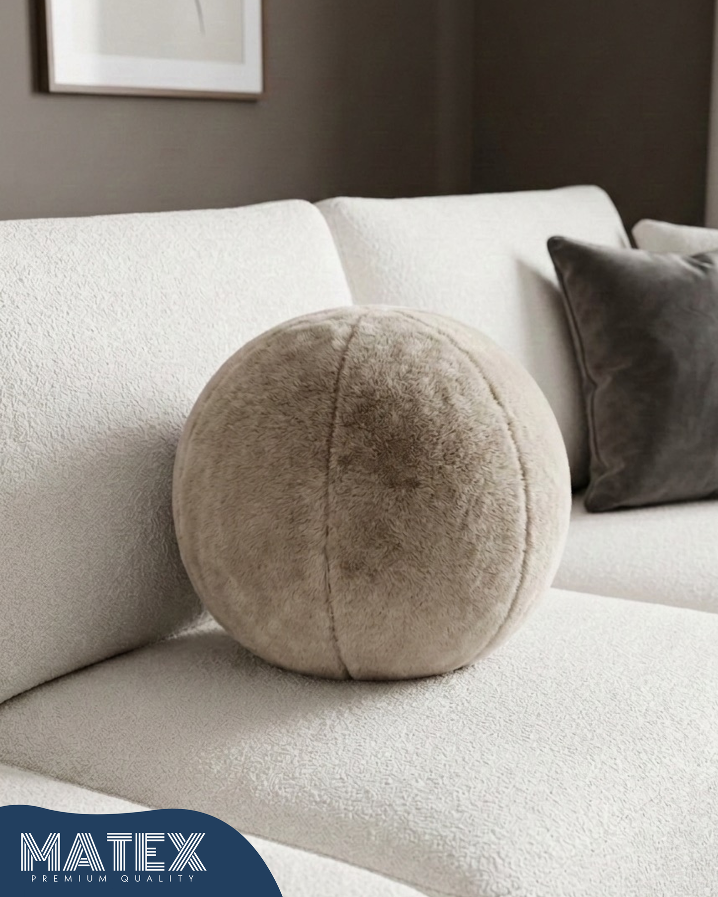 RabbitFurr Circle Cushion 45cm