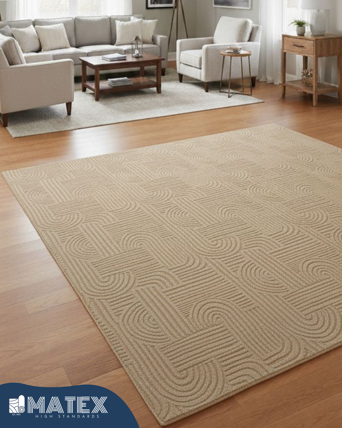 Decorative Boho Carpet - Beige 160x230 cm