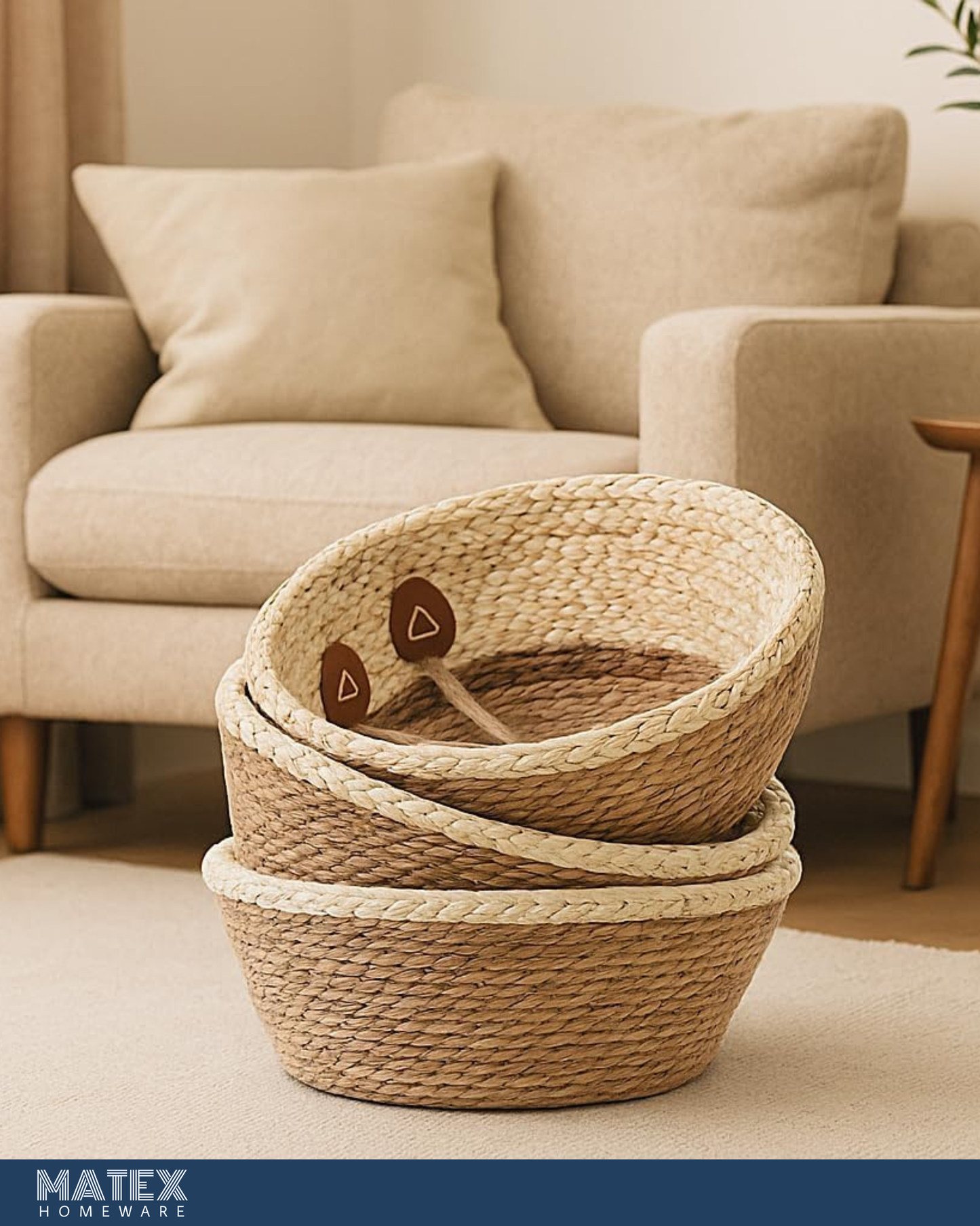 Woven Plant Basket Pot or Multi-Use (Large)