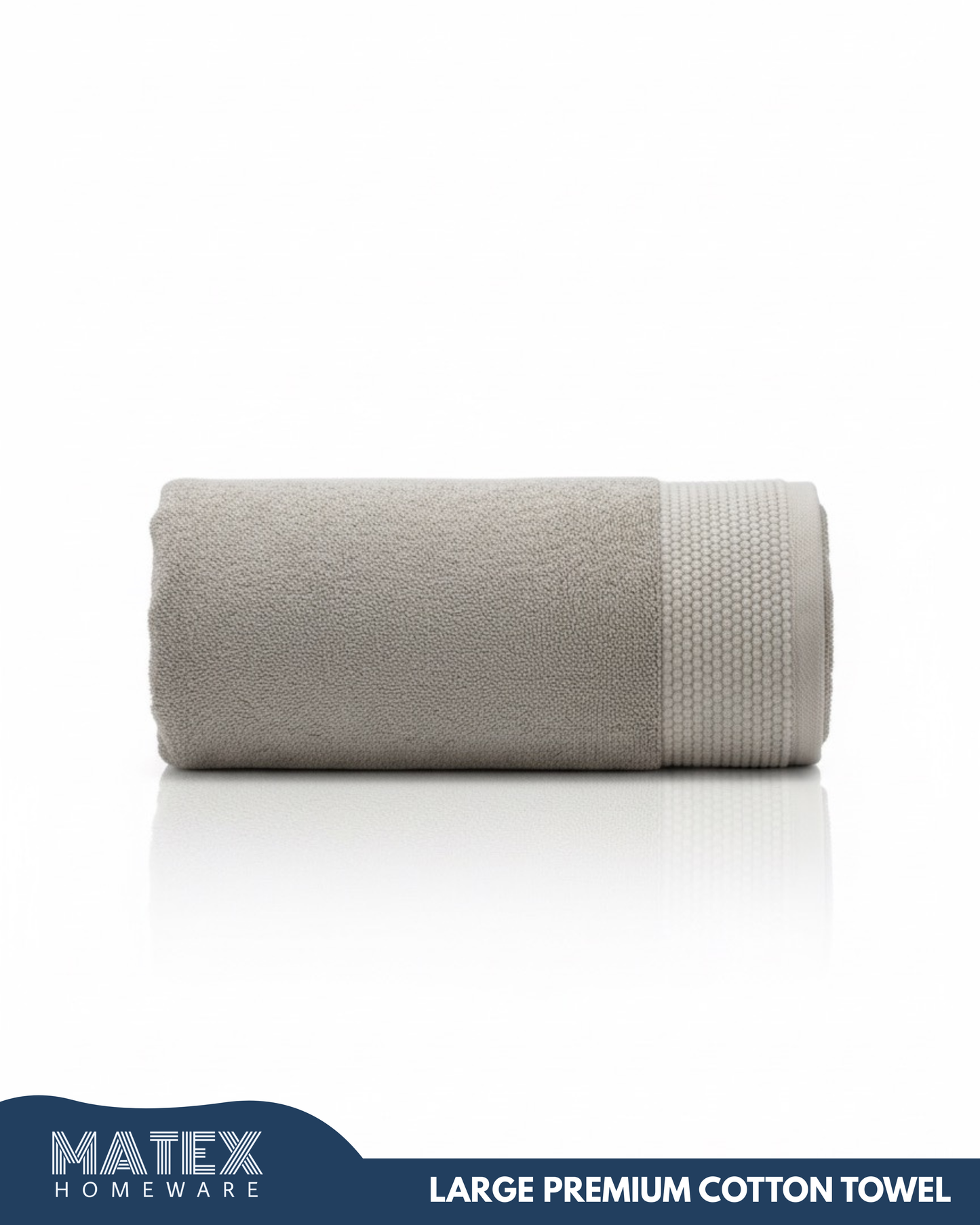 HAYA Large Premium Cotton Greige Jacquard70x140 Towel