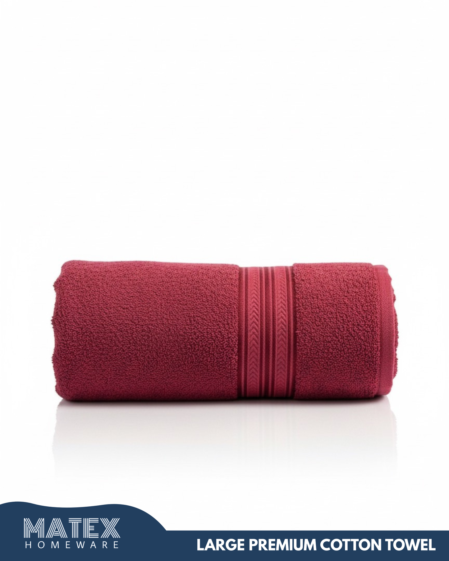 HAYA Large Premium Bordeaux Cotton 70x140 Towel