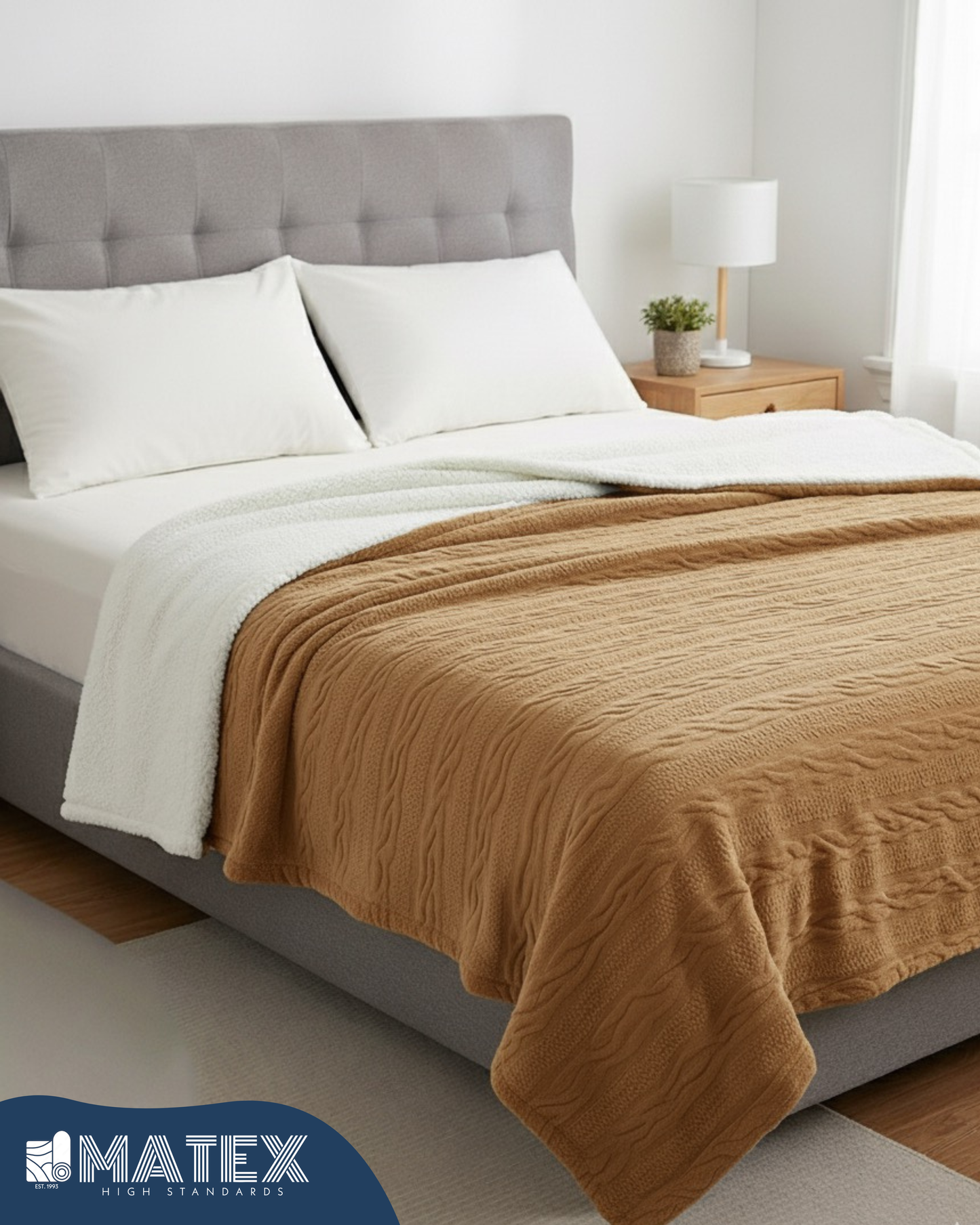 MATEX® Bed Sherpa Soft Fleece BLANKET