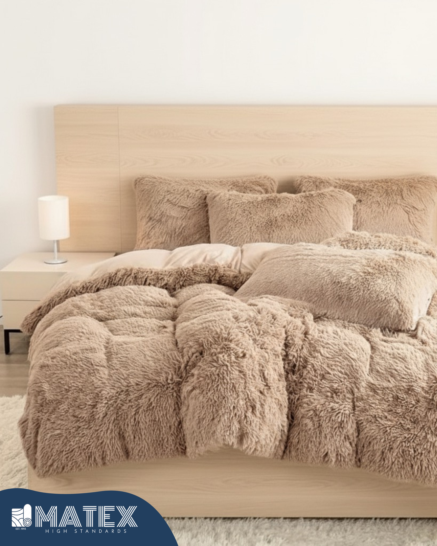 Single Cloud Beige FluffyLuxe Comforter (2pcs)