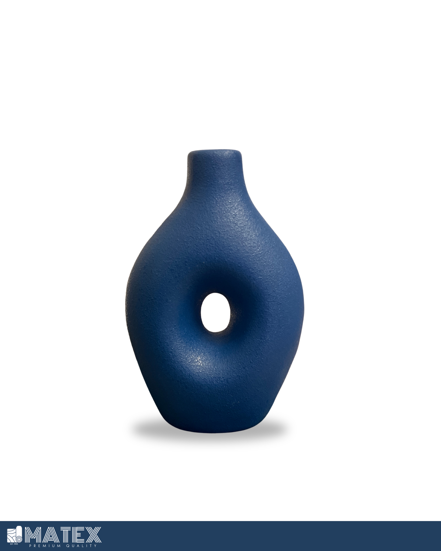 Nordic Navy Blue Bottle Ceramic Vase