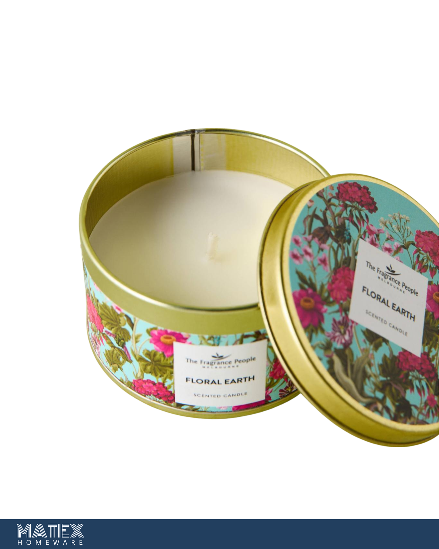 Floral Earth Scented Candle (small)