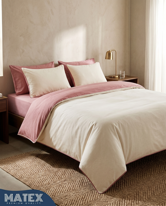 Blush Ivory SoftBlend - Reversible Bed Set