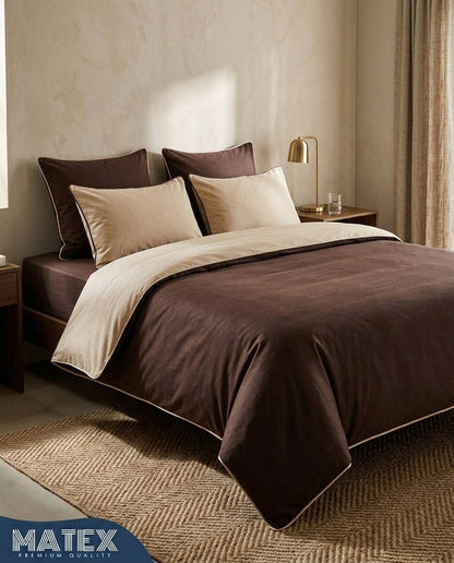 MATEX SoftBlend – Desert Mocha Reversible Bed Set