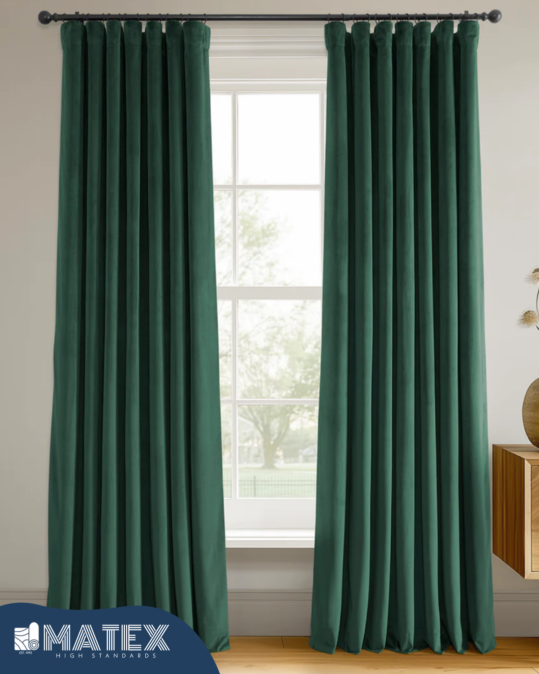 High Density Velvet Blackout Curtain 140cm ×240cm