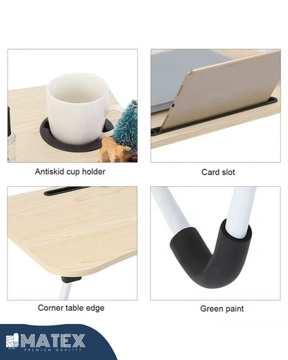 Laptop and Coffee Bed Standing Table