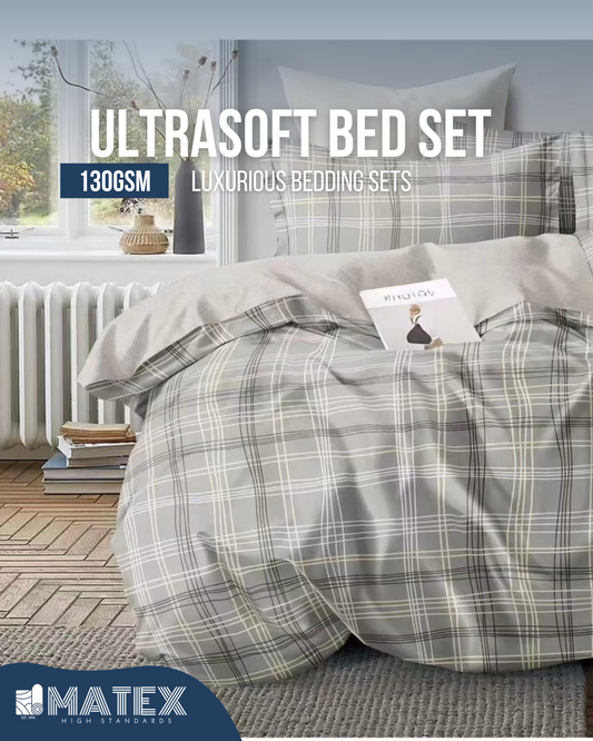 Single size LightGreesh Bed set 130 GSM (3 pcs)