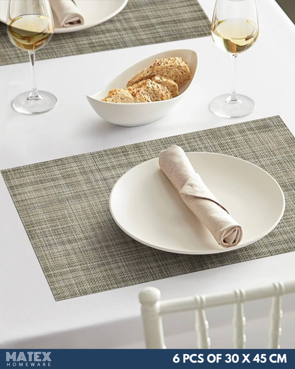 Luxurious Place Mats 6pcs for Table