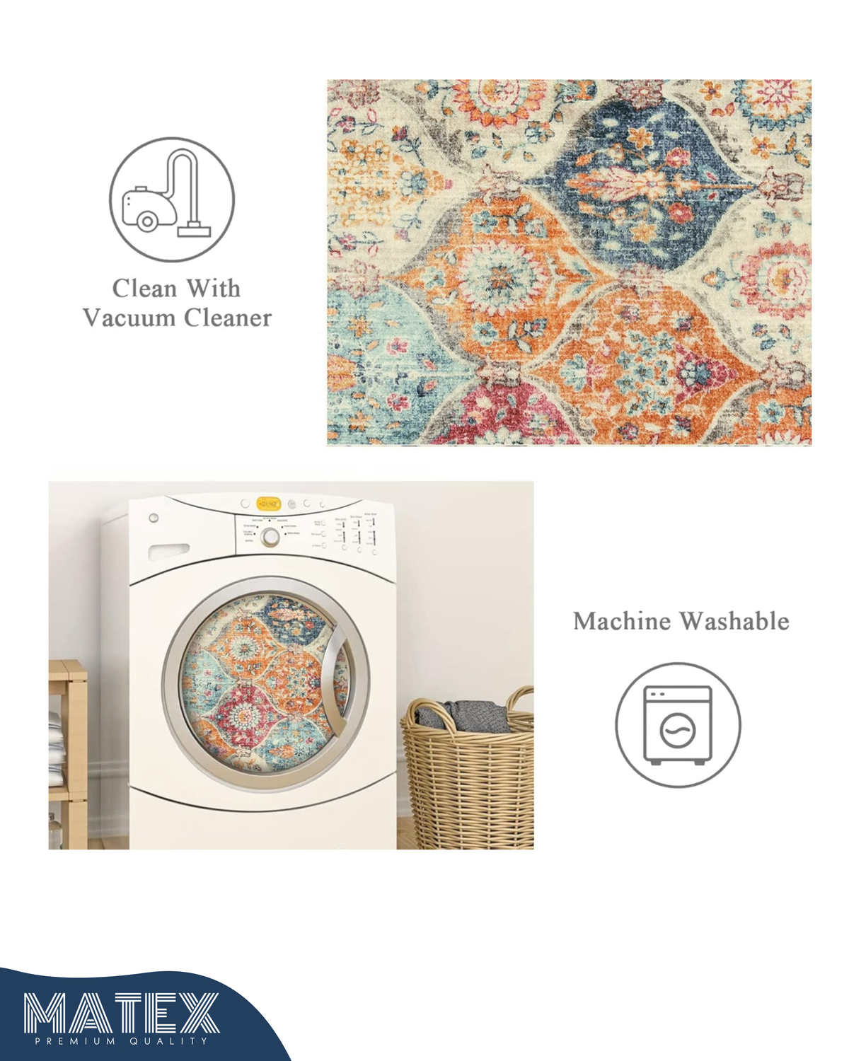 Sahara Rhythm Printed Soft Rug