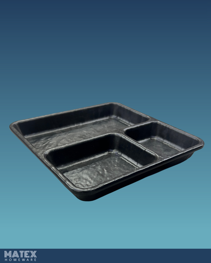 Cross Black Melamine section Plate
