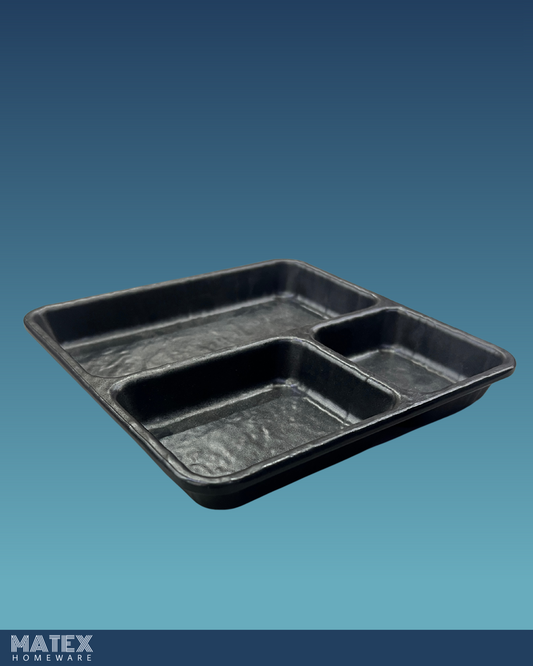 Cross Black Melamine section Plate