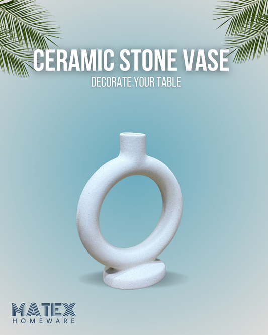 Nordic Circle Ceramic Vase