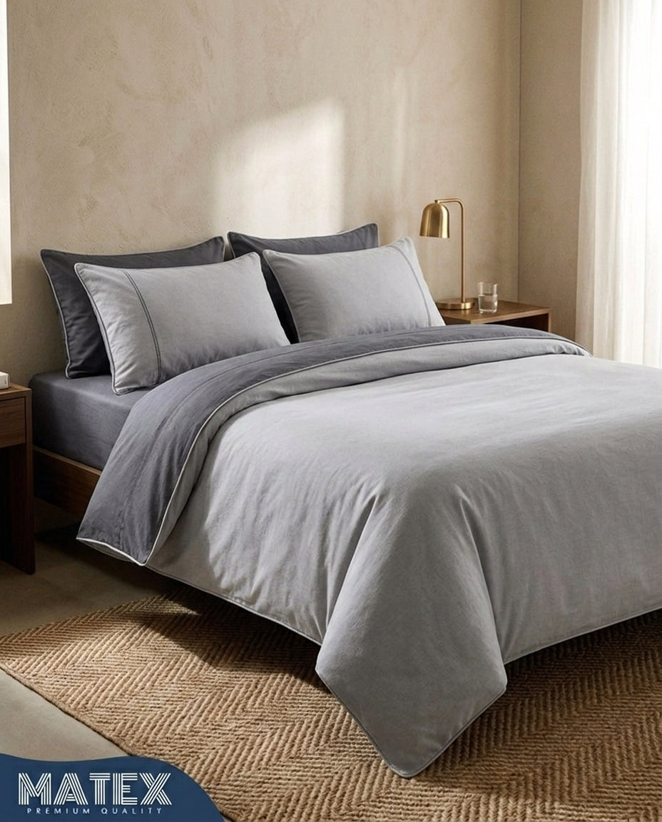 MATEX SoftBlend – Silver Shadow Reversible Bed Set