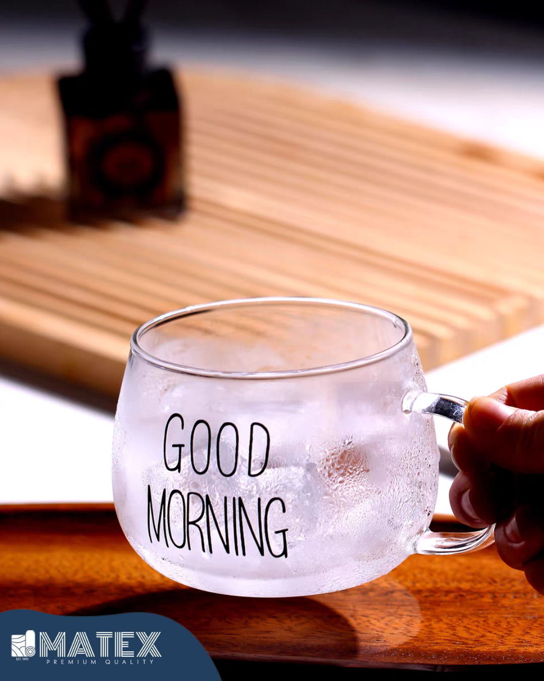 Good morning Coffee Cup Glass