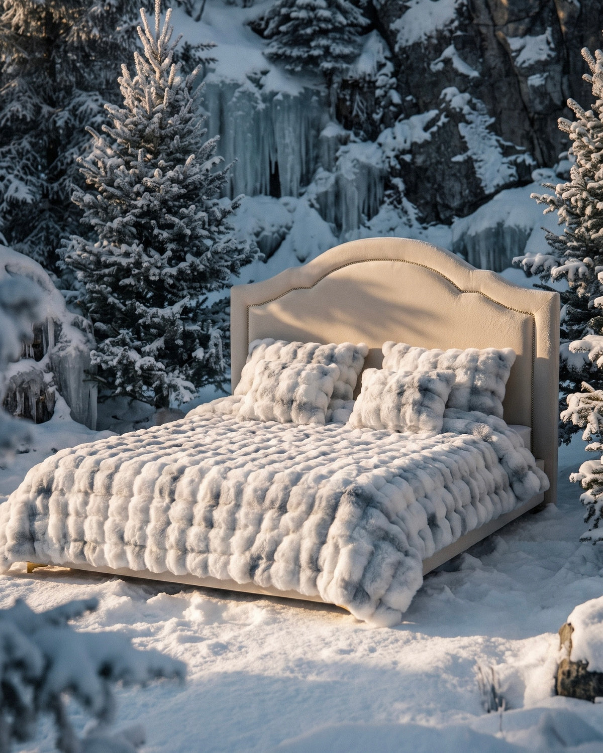 King Size Grey Husky Thick CuddleCloud Comforter Set
