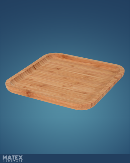 Natural Bamboo Wooden Tray, 20x20