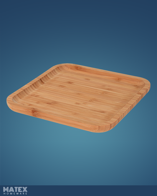Natural Bamboo Wooden Tray, 20x20