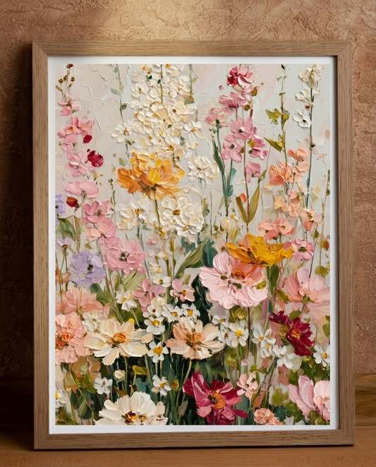 Wood Framed Wall Art – Whispering Wildflowers