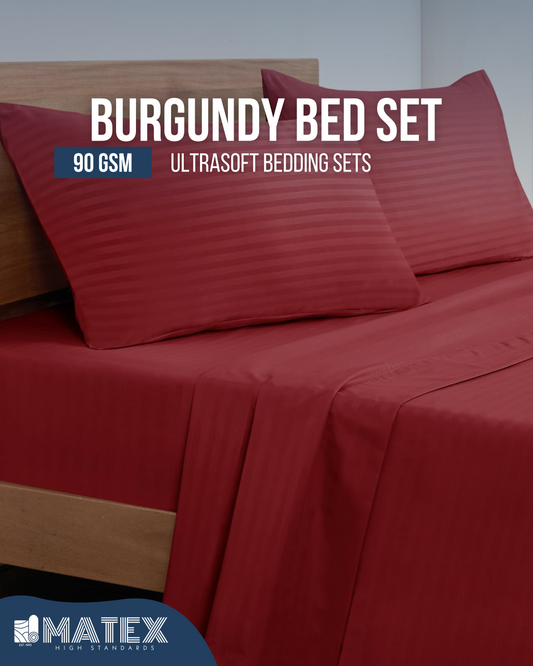Burgundy Bed Set